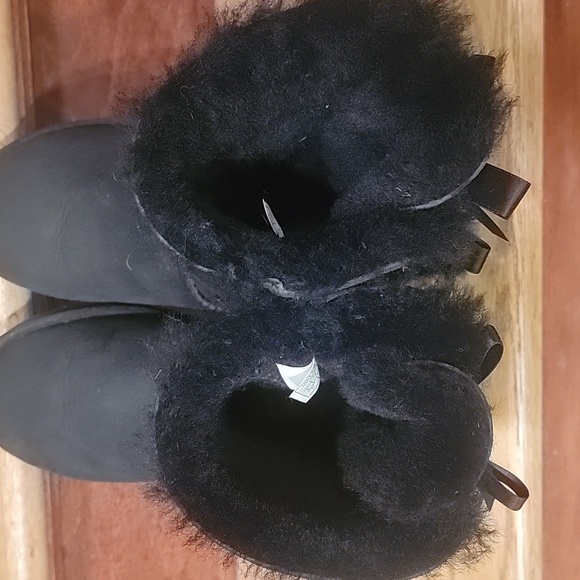 Ugg Bailey Bow II Boot Black Size 6 - Picture 7 of 9